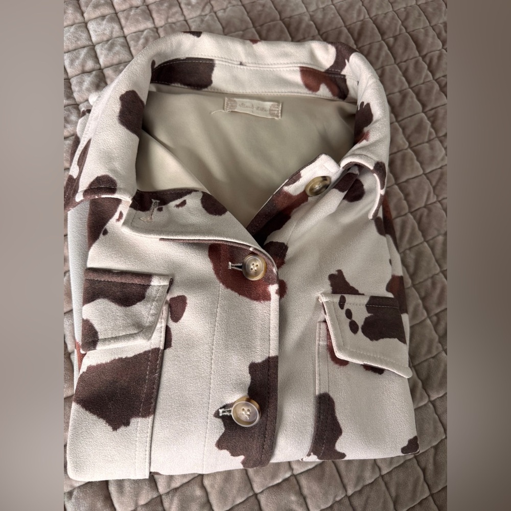 Altar’d State Cow Print Shacket Western Ranchcore Cowgirl Jacket Large - Picture 10 of 10
